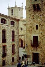 30.Zugang zur Plaza Santa Maria, Caceres