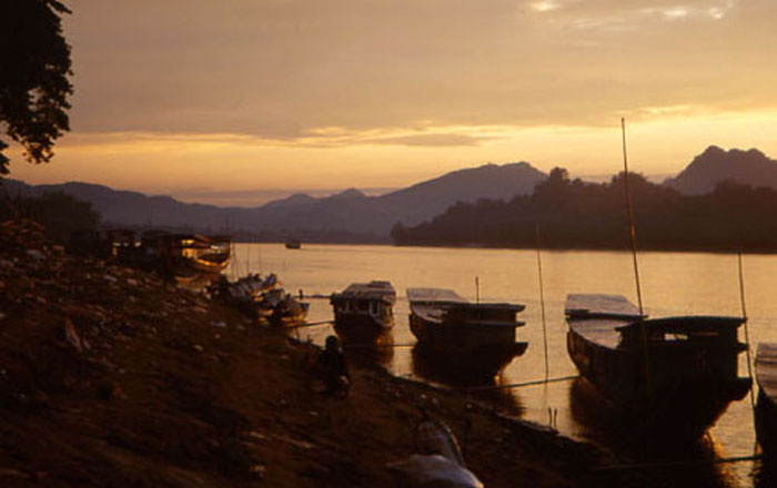 Abend am Mekong