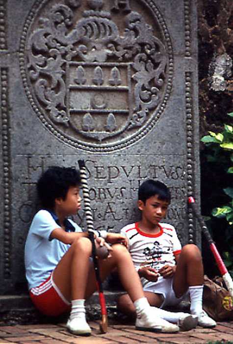 Hollaendischer Grabstein Melaka